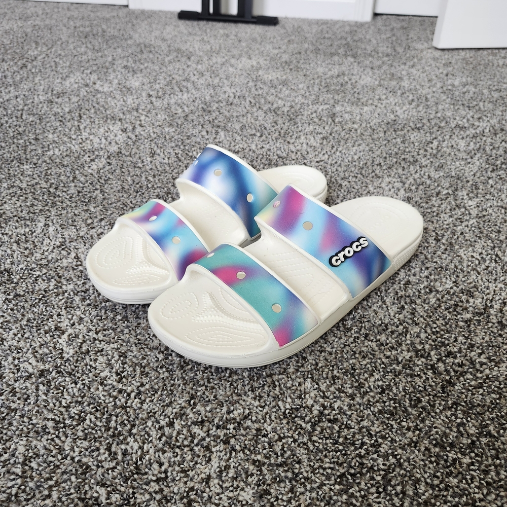 Colorful Crocs Slide Sandals